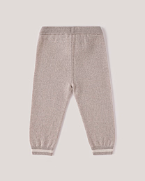 Джемпер и джоггеры бежевого цвета с принтом лошадки от бренда Anna Leon