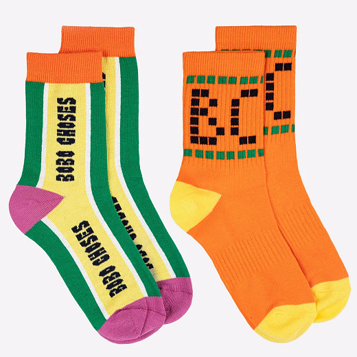 Носки 2 пары Pixel от бренда Bobo Choses