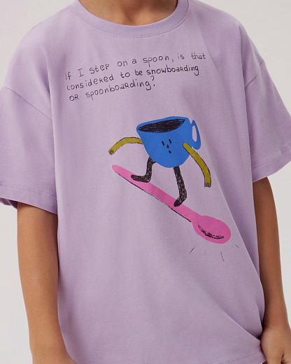 Футболка Spoonboarding от бренда CHOOCHOO Фиолетовый