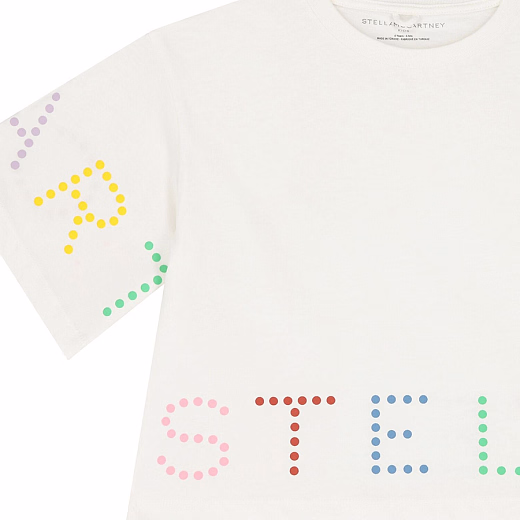 Футболка Stella Graphic от бренда Stella McCartney kids Молочный