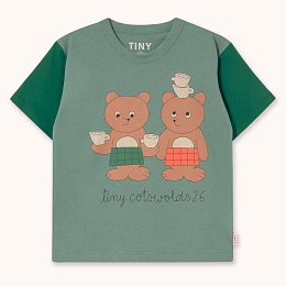 Футболка TINY TEA ROOM от бренда Tinycottons Зеленый