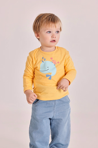 Лонгслив и джоггеры Happy sea creatures от бренда Boboli