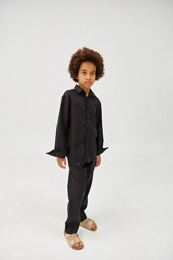 Штаны LINEN Black от бренда Liqlo