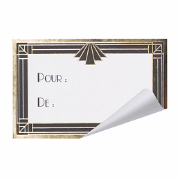 Этикетки для подарков Золотая вечеринка 12 шт от бренда Tim & Puce Factory