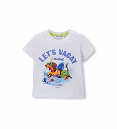 Футболка Let's vacay от бренда Original Marines Белый