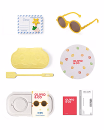Очки KIDS Oval Sunglasses-Citrus Garden-Citrus Yellow от бренда Olivio and Co