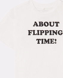 Футболка Slogan Graphic от бренда Stella McCartney kids Молочный