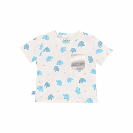 Футболка и шорты в полоску Elephant от бренда Boboli