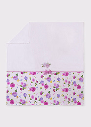 Одеяло-плед белое с цветами от бренда Mayoral