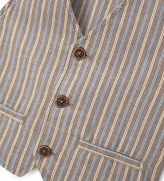 Жилет голубая и бежевая полоска Caribou от бренда Original Marines