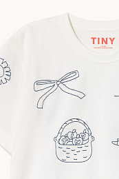 Футболка APPLES от бренда Tinycottons Белый