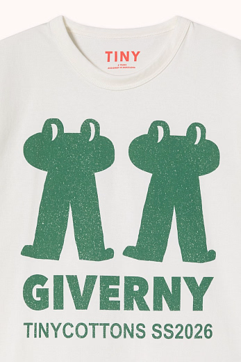 Футболка GREEN FROG от бренда Tinycottons Белый