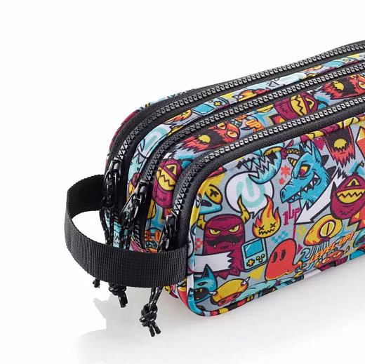 Пенал Монстрики с тремя отделениями от бренда MiquelRius