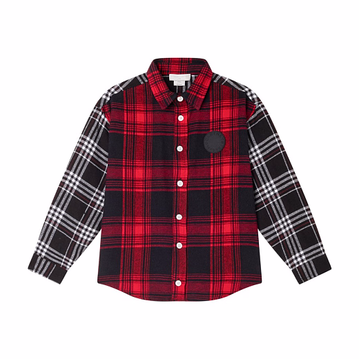 Рубашка Check Print от бренда Stella McCartney kids