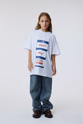 Футболка White My Name Is от бренда Stormies Белый