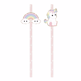 Трубочки Единорог 10 шт от бренда Tim & Puce Factory