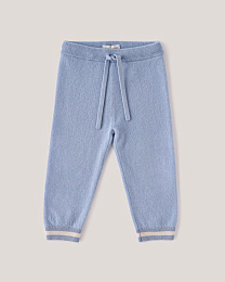 Джемпер и джоггеры голубого цвета с принтом лошадки от бренда Anna Leon