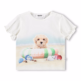 Футболка Eline Beach Dog от бренда MOLO Белый Разноцветный