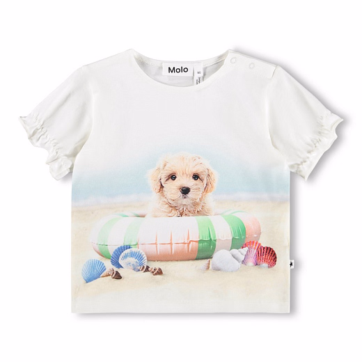 Футболка Eline Beach Dog от бренда MOLO Белый Разноцветный