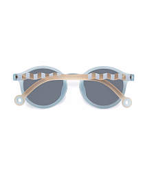 Очки KIDS Oval Sunglasses-Seaside Stripes-Sailing Blue от бренда Olivio and Co