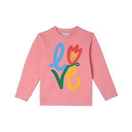 Свитшот Love Motif от бренда Stella McCartney kids