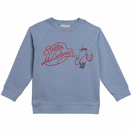 Свитшот Lasso от бренда Stella McCartney kids