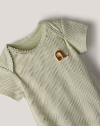 Набор боди из фактурной ткани с коротким рукавом от бренда Anna Leon