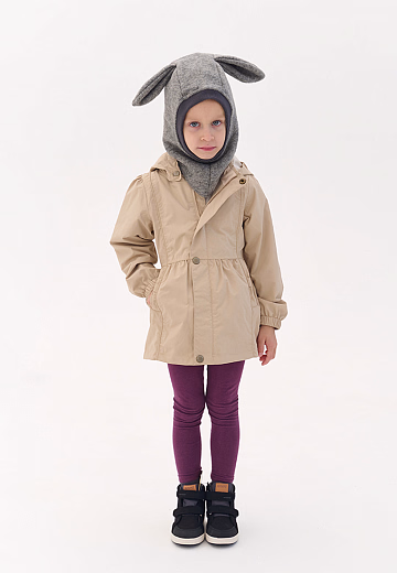 Шапка-шлем Bunny grey от бренда Peppihat