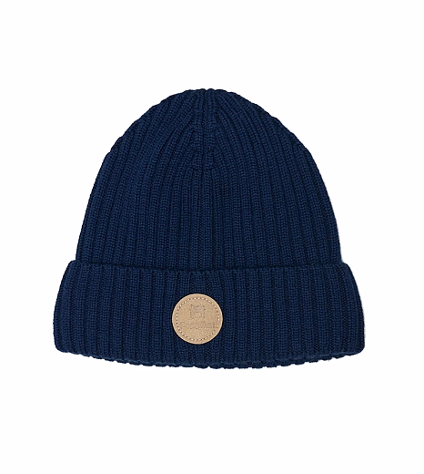 Шапка Knot merino fleece night blue от бренда Peppihat