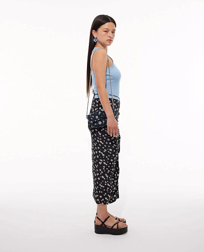 Топ голубого цвета в рубчик от бренда Les coyotes de Paris