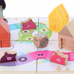 Игра Волк и три поросенка от бренда Vilac