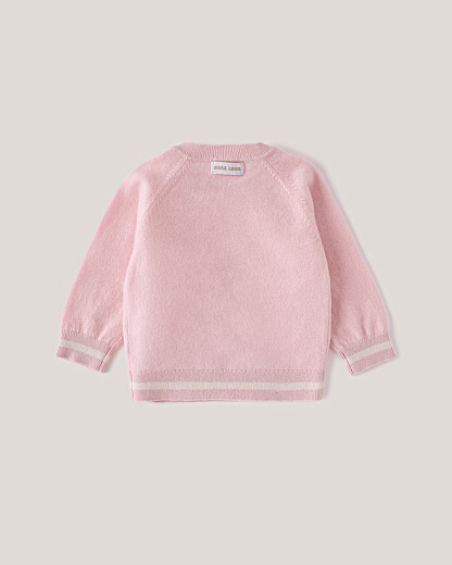 Джемпер и джоггеры розового цвета с принтом лошадки от бренда Anna Leon