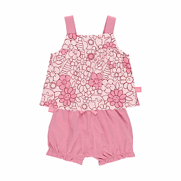 Топ и блумеры Pink flowers от бренда Boboli