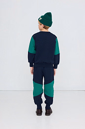 Джоггеры COLOR BLOCK Navy от бренда Tinycottons