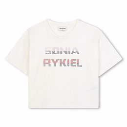 Футболка-кроп Logo от бренда SONIA RYKIEL Белый