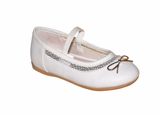 Балетки с золотистыми бантиками от бренда Mayoral