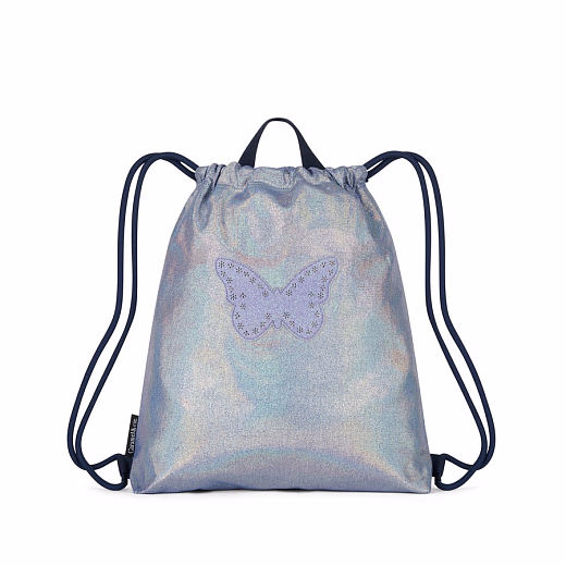 Сумка для обуви Blue Iridescent Butterfly от бренда Caramel et Cie