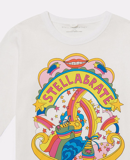Лонгслив Stellabration Graphic от бренда Stella McCartney kids