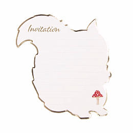 Пригласительные открытки Белочка 8 шт от бренда Tim & Puce Factory