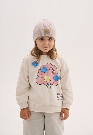 Шапка Knot merino creme beige от бренда Peppihat