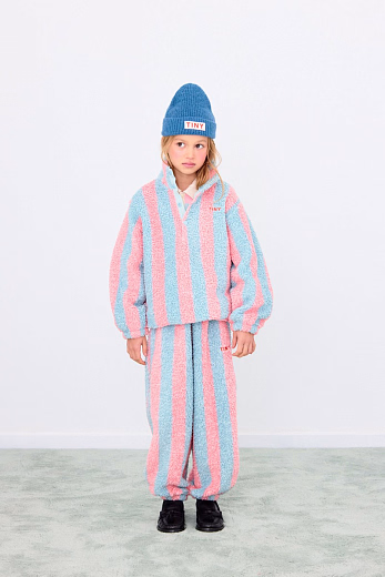 Джоггеры Stripes Pink-Blue от бренда Tinycottons