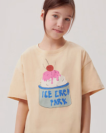 Футболка Ice Cream Park от бренда CHOOCHOO Бежевый