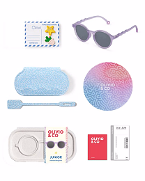 Очки JUNIOR Oval Sunglasses-Coral Reef-Purple Coral от бренда Olivio and Co