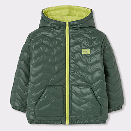 Куртка двусторонняя Khaki-Lime от бренда Boboli