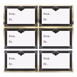 Этикетки для подарков Золотая вечеринка 12 шт от бренда Tim & Puce Factory