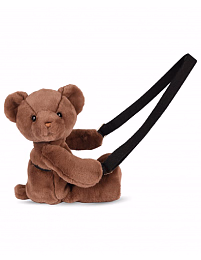 Сумка Мишка-обнимашка коричневого цвета от бренда Doudou et Compagnie
