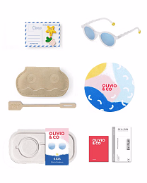 Очки KIDS Oval Sunglasses-Classic Olivio-Jellyfish White от бренда Olivio and Co