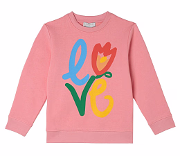 Свитшот Love Motif от бренда Stella McCartney kids
