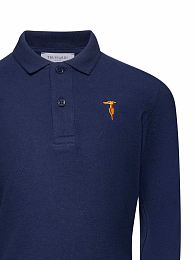 Поло темно-синее от бренда Trussardi