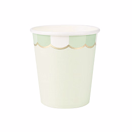 Стаканчики Пастельный зеленый с золотом 8 шт от бренда Tim & Puce Factory